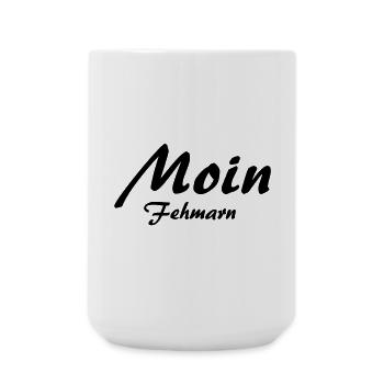 Moin Fehmarn - Große Tasse 440 ml - Weiß - Vorne