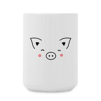 Pig sow piglet piglet boar I gift idea - Large Mug 440 ml - white - Front
