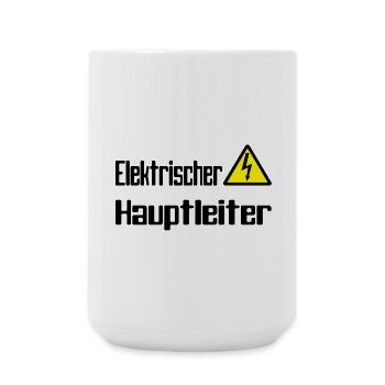 hauptleiter - Große Tasse 440 ml - Weiß - Vorne