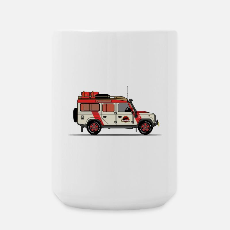 Jurassic Defender - Large Mug 440 ml - white