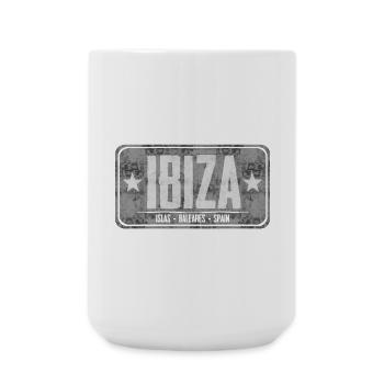 Ibiza Island Destination Design - Large Mug 440 ml - white - Front