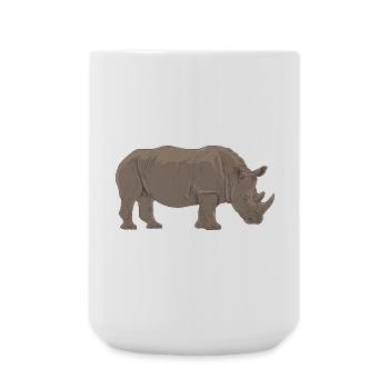 Rhino - Large Mug 440 ml - white - Front