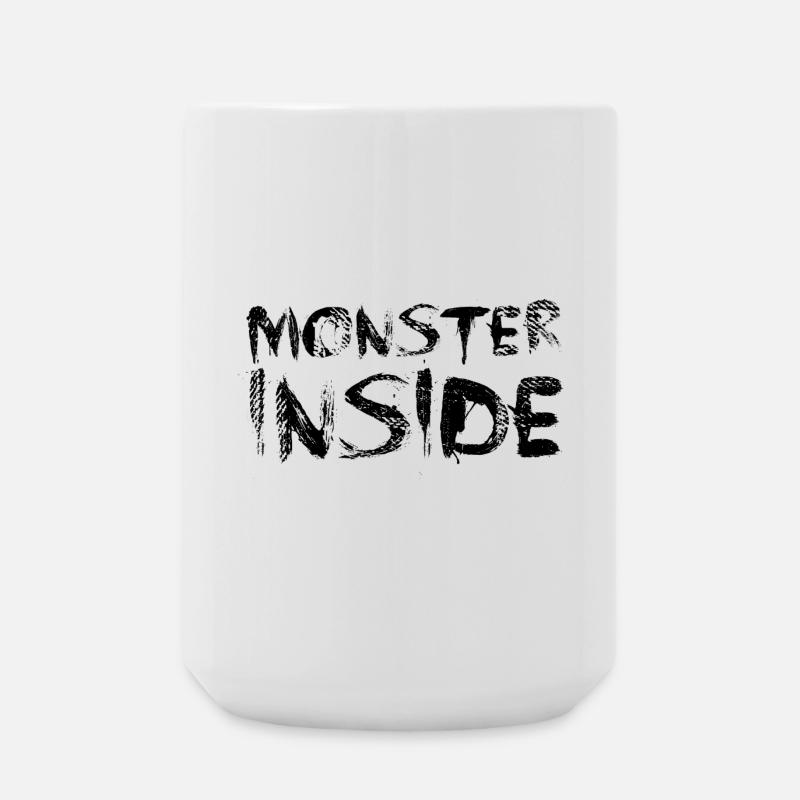 Monster Inside - Große Tasse 440 ml - Weiß