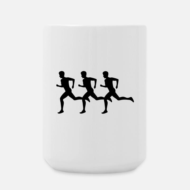 läufer leichtathletik sport - Große Tasse 440 ml - Weiß