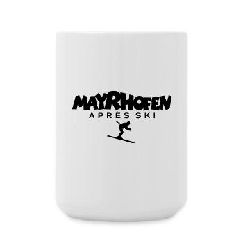 Mayrhofen Après-Ski Skifahrer - Große Tasse 440 ml - Weiß - Vorne