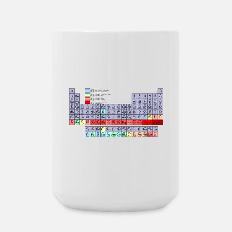 Periodic table - Large Mug 440 ml - white