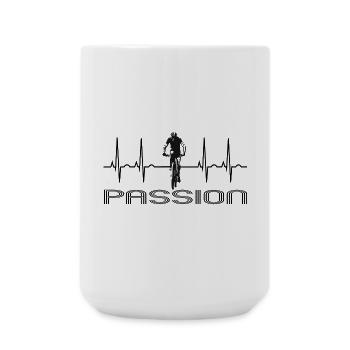 Bike - Large Mug 440 ml - white - Front