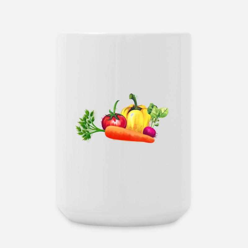 Vegetable - Large Mug 440 ml - white