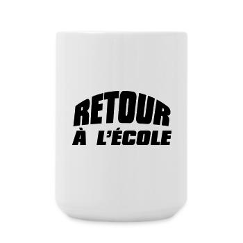 Retour à l'école  - Grande tasse 440 ml - blanc - Devant