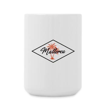 Mallorca Insel - Große Tasse 440 ml - Weiß - Vorne
