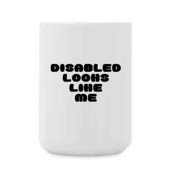 Une personne handicapée ressemble à ça * - Grande tasse 440 ml - blanc - Devant