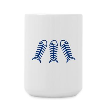 SARDINE. FISH. APRIL FOOL. EASTER. SEA - Large Mug 440 ml - white - Front