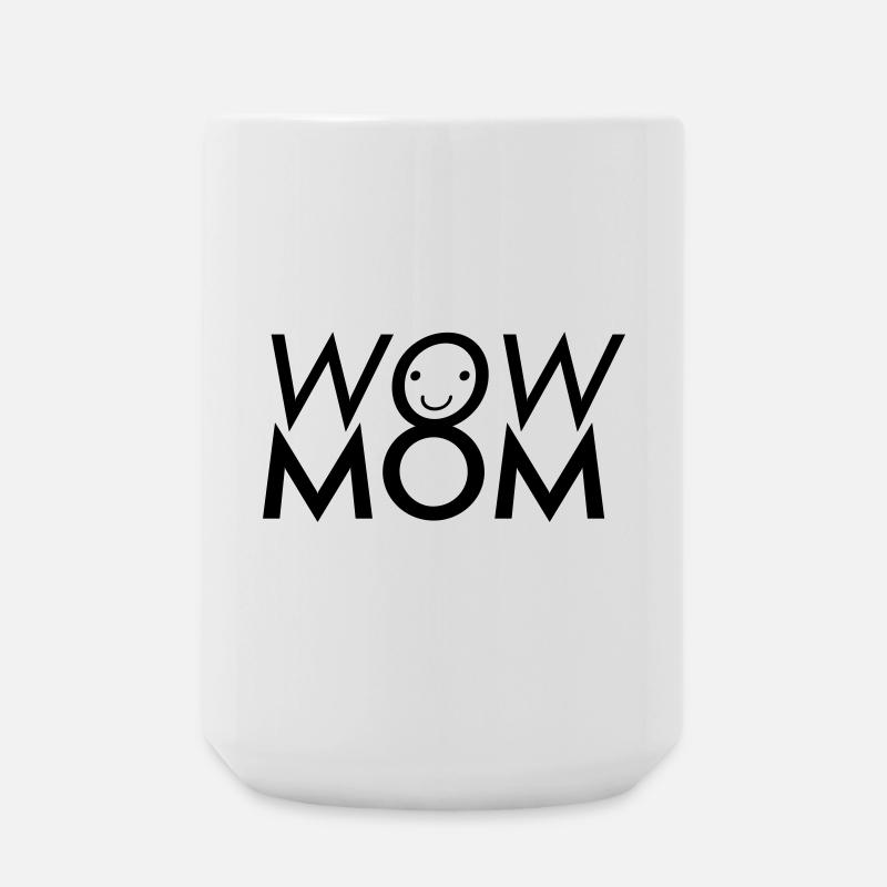 Wow Mom - Große Tasse 440 ml - Weiß