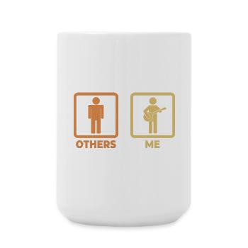 Banjo Player Schedule - Large Mug 440 ml - white - Front