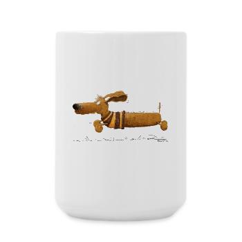 Running Dachshund I Dachshund I Dachshund I Dog - Large Mug 440 ml - white - Front
