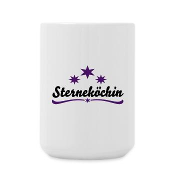 Tablier de cuisine chef étoilé - Grande tasse 440 ml - blanc - Devant