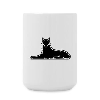 Wolf von Ichkeria 2024 - Große Tasse 440 ml - Weiß - Vorne