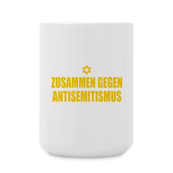 gegen jeden antisemitismus - Große Tasse 440 ml - Weiß - Vorne