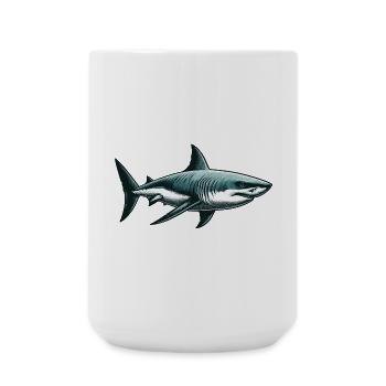 Great white shark - Large Mug 440 ml - white - Front