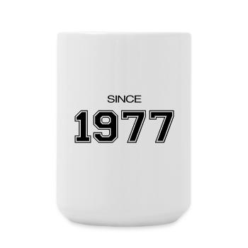 Depuis 1977 année de naissance ou d'évènement - Grande tasse 440 ml - blanc - Devant