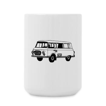 Barkas , Ostalgie , DDR Kult , Oldtimer (25) - Große Tasse 440 ml - Weiß - Vorne