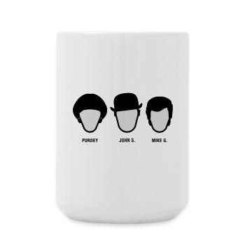 Chapeau Melon (S-05-P-JS-MG) - Grande tasse 440 ml - blanc - Devant