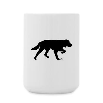langhaariger Vorstehhund - Große Tasse 440 ml - Weiß - Vorne
