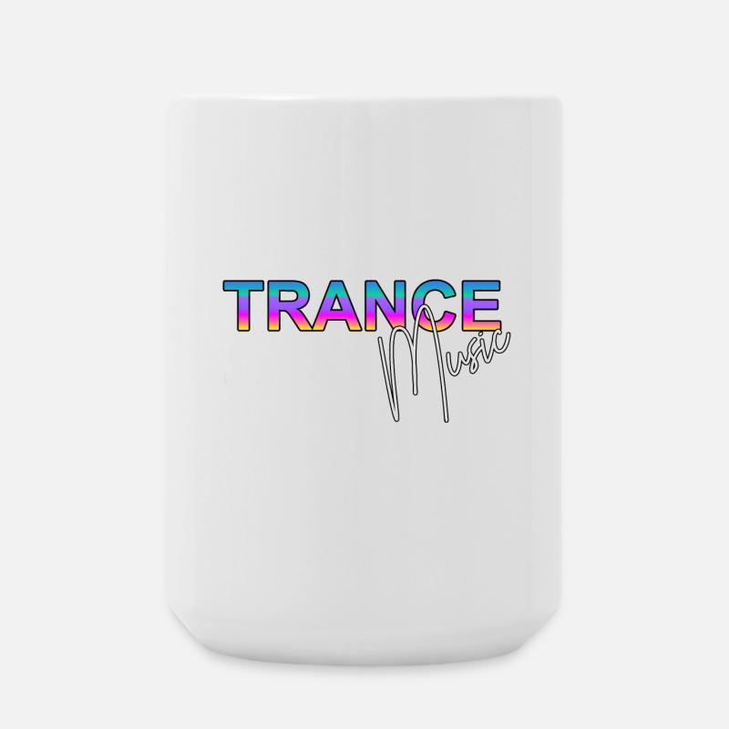 Trance Music - Große Tasse 440 ml - Weiß