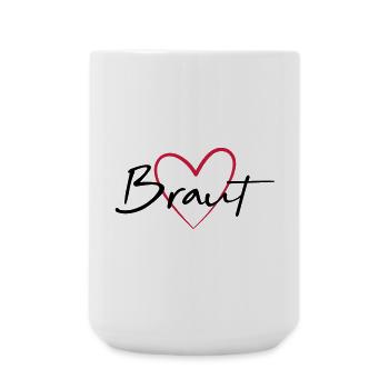 Bride Heart Hen Party - Large Mug 440 ml - white - Front
