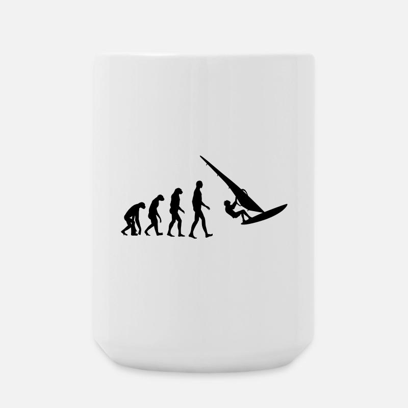 Windsurfen / Windsurfer / Windsurf / Windsurfing - Große Tasse 440 ml - Weiß
