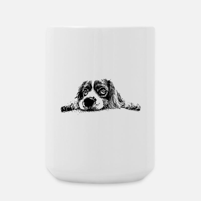 Cocker Spaniel - Grande tasse 440 ml - blanc