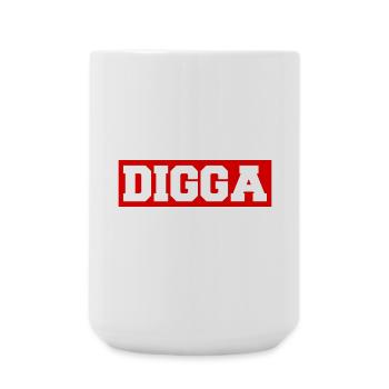Digga - Große Tasse 440 ml - Weiß - Vorne