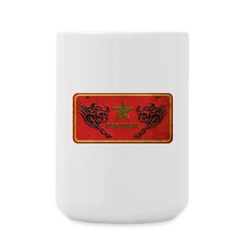 portugal bull shield - Large Mug 440 ml - white - Front