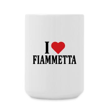 t-shirt I love Fiammetta t-shirt gift idea - Large Mug 440 ml - white - Front