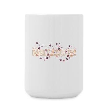 La Vie Est Meilleure Avec Mon Chien - Grande tasse 440 ml - blanc - Devant
