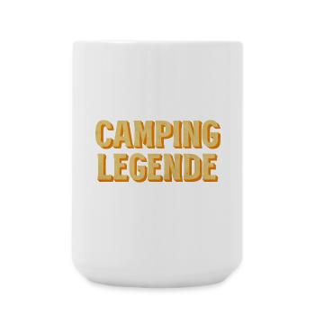 Camping Legende Retro - Große Tasse 440 ml - Weiß - Vorne