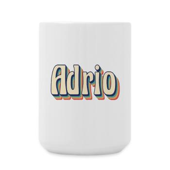 Adrio t-shirt t-shirt rétro idée cadeau vintage - Grande tasse 440 ml - blanc - Devant