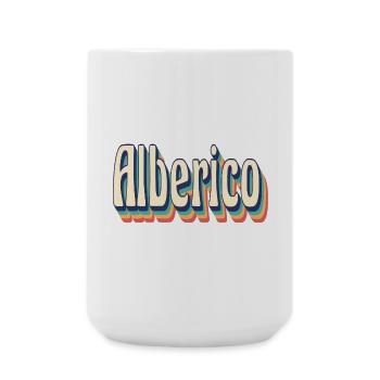 Alberico t-shirt retro vintage t-shirt gift - Large Mug 440 ml - white - Front