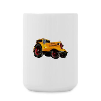 UDLX Tractor - Large Mug 440 ml - white - Front