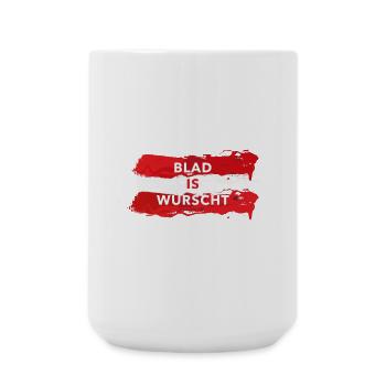 blad is wurscht schirch warad oasch österreich - Große Tasse 440 ml - Weiß - Vorne