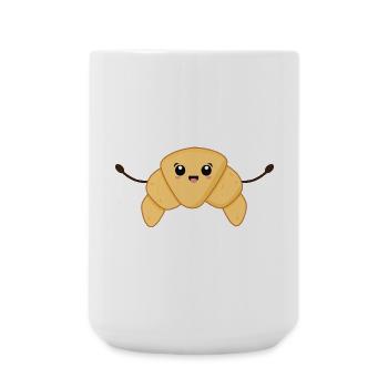 Croissant Kawaii - Grande tasse 440 ml - blanc - Devant