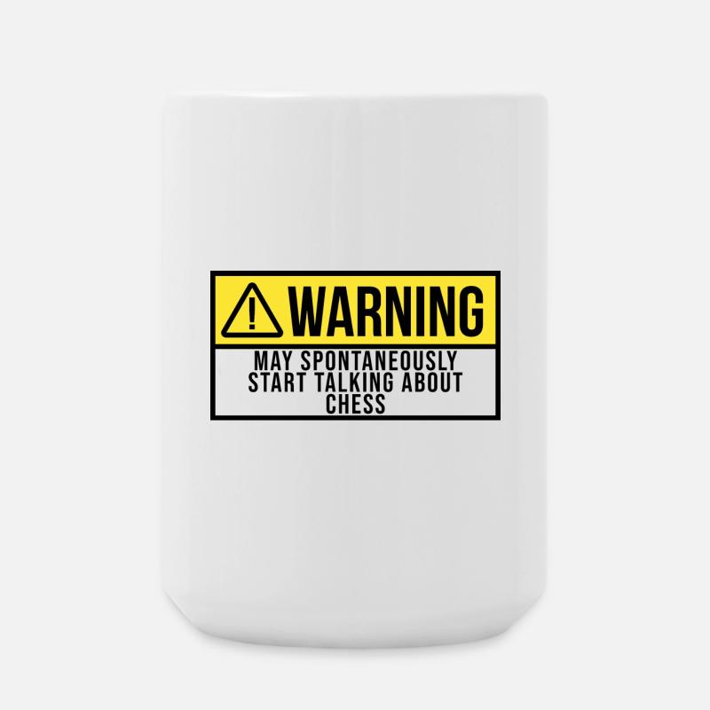 échecs - Grande tasse 440 ml - blanc