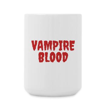 Vampirblut Horror Typografie Design - Große Tasse 440 ml - Weiß - Vorne