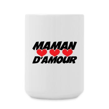Maman d'Amour - Fête des Mères - Grande tasse 440 ml - blanc - Devant