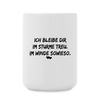 Loyauté Dire Amour Chien & Humain - Grande tasse 440 ml - blanc - Devant