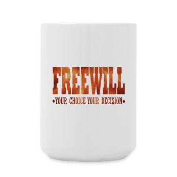 FreeWill - Large Mug 440 ml - white - Front