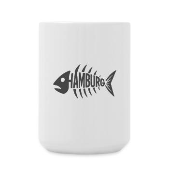 Hamburger Grätenkult - Große Tasse 440 ml - Weiß - Vorne