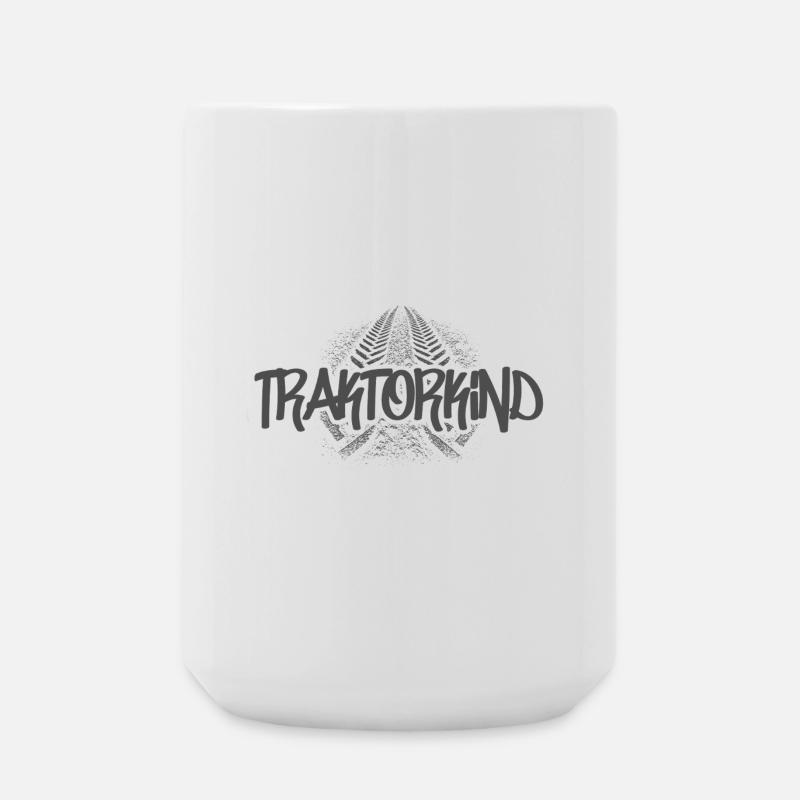 Traktorkind - Große Tasse 440 ml - Weiß