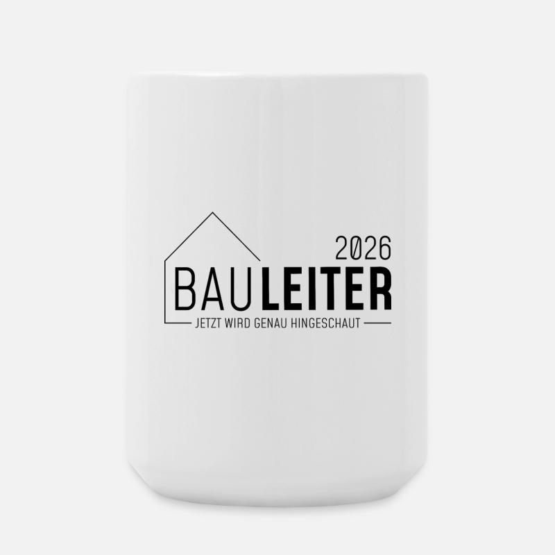 Construction Manager 2026 - now it's time to take a close look - Large Mug 440 ml - white