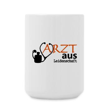Arzt aus Leidenschaft Geschenk - Große Tasse 440 ml - Weiß - Vorne